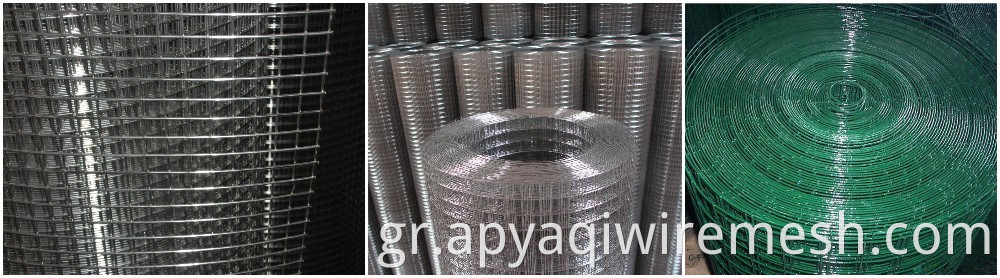 1/2" hot dip electro galvanized welded wire mesh For Protection and Construction